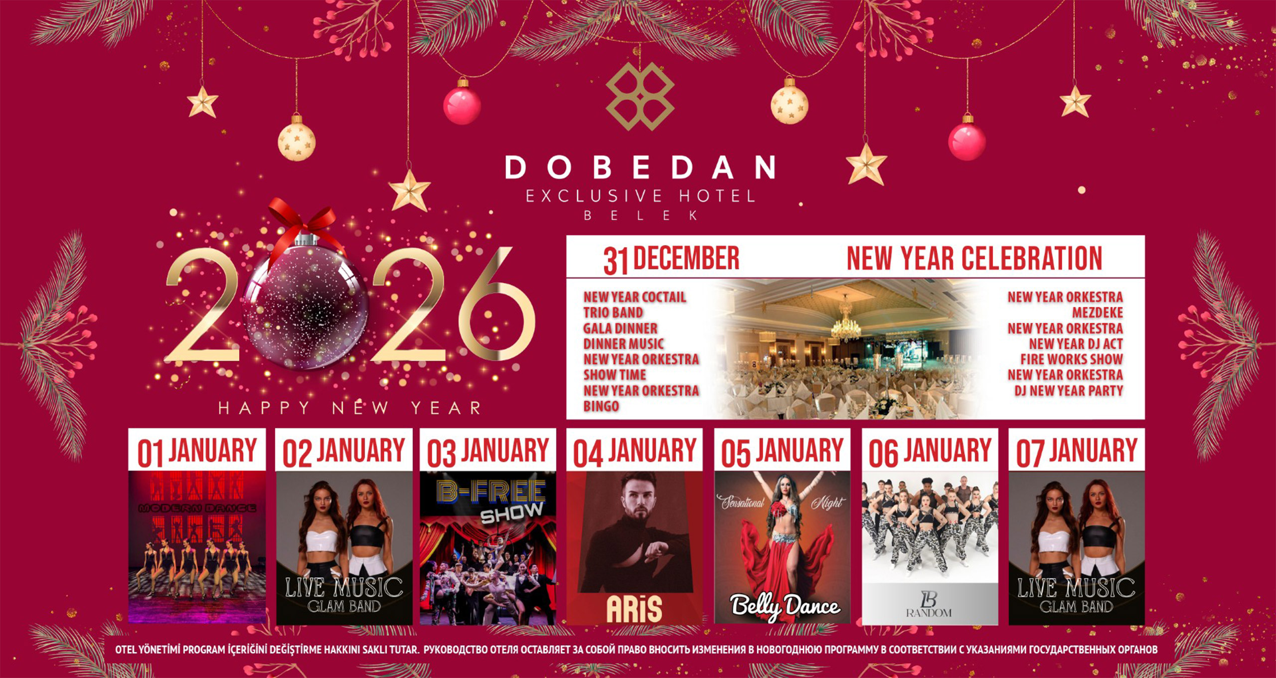 Dobedan Exclusive Belek Yilbasi Banner
