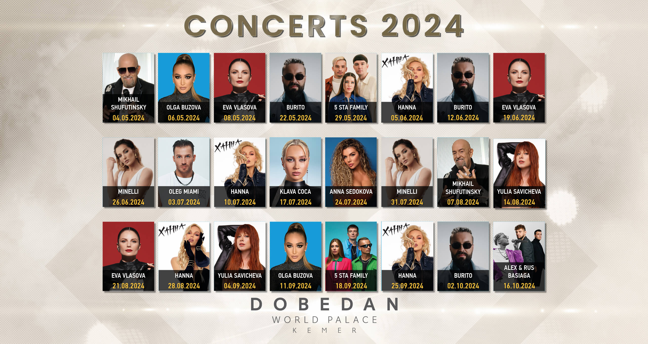 Dobedan World Palace Kemer Concerts 2024